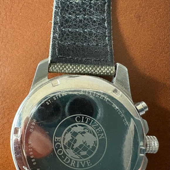 Men’s Citizen Eco-Drive Sports Watch Military Inspired H500 S026989 Green Canvas - Picture 4 of 4